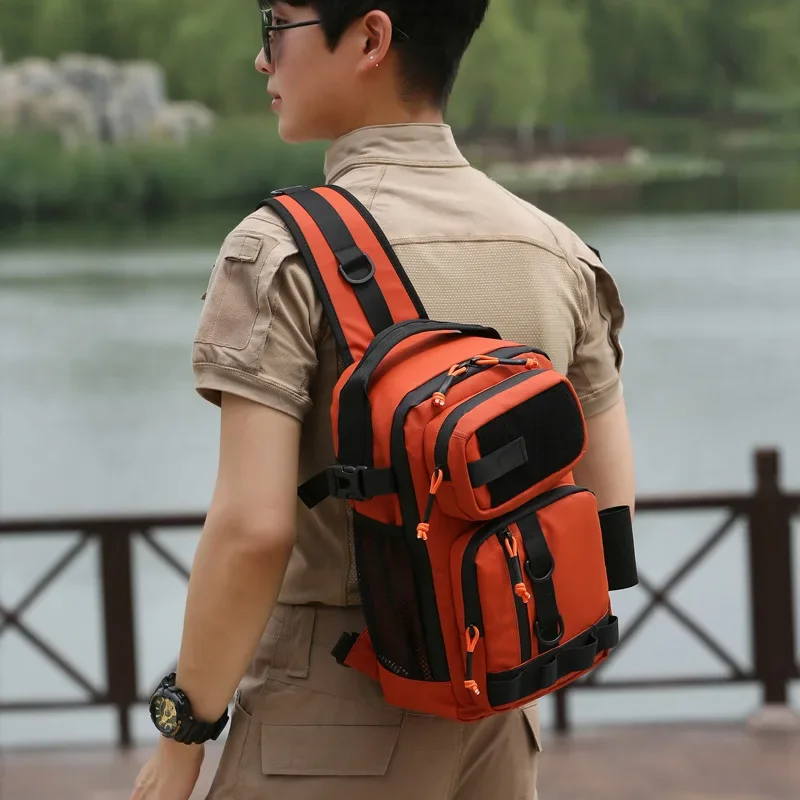 Outdoor Sport Climbing Gear - حقيبة صدر تكتيكية مموهة مقاومة للماء،