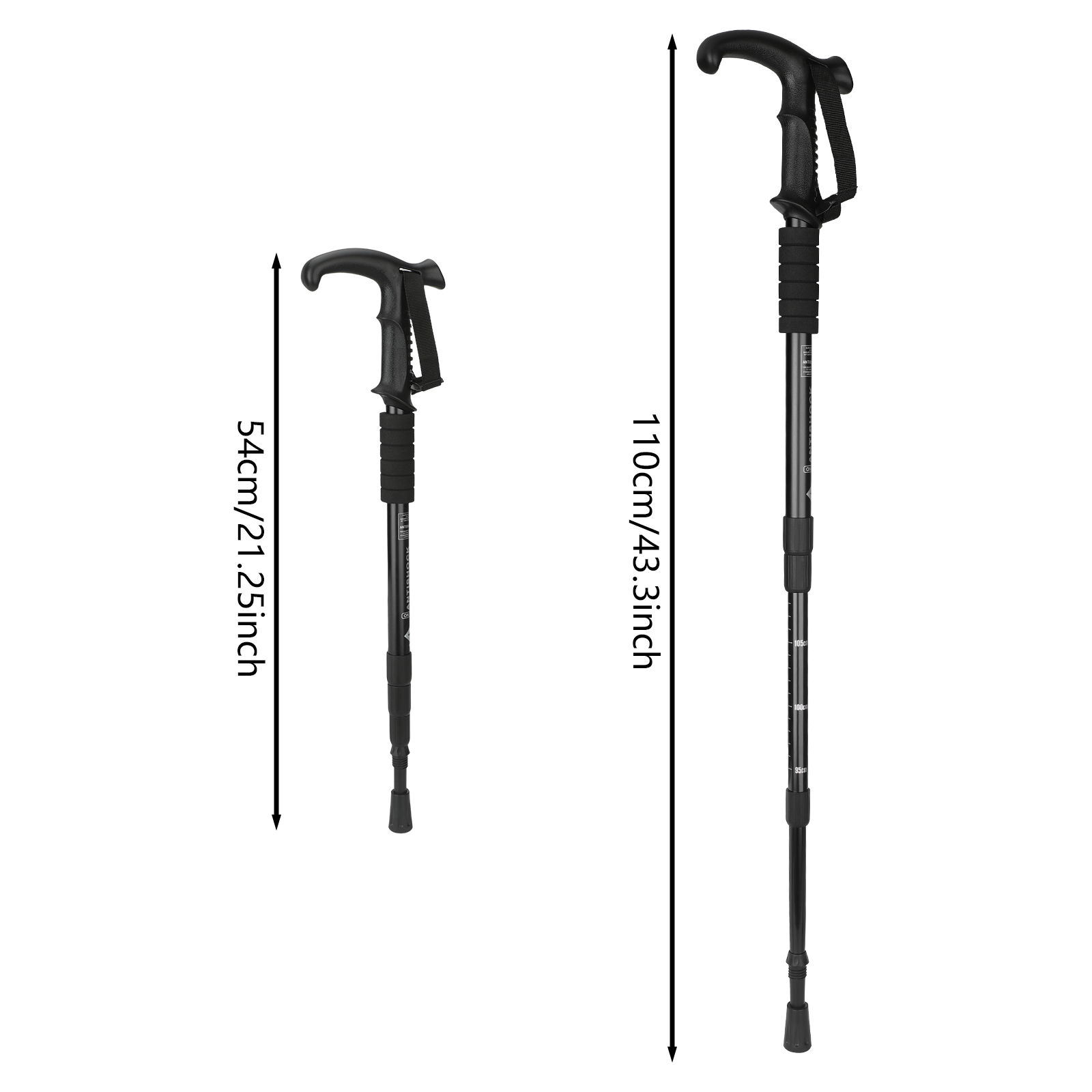 عصا مشي من سبائك الألومنيوم لل - مراجعة Outdoor Sport Climbing Gear وسعره