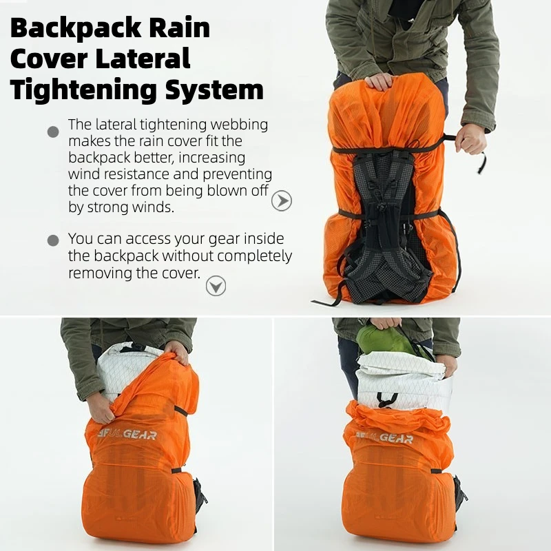 غطاء حقيبة ظهر 3F UL GEAR 20-8 - مراجعة Outdoor Sport Climbing Gear وسعره