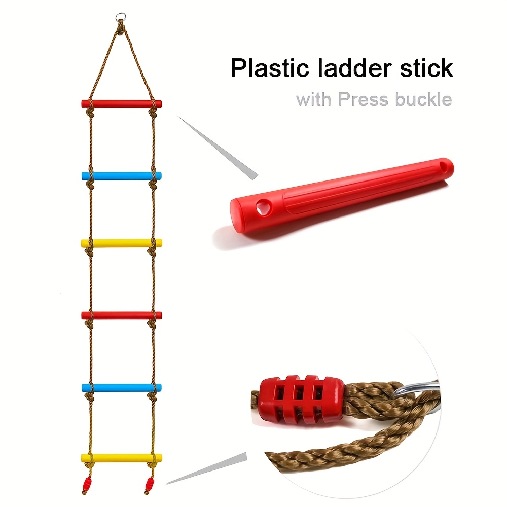 سلم تسلق ملون للأطفال مع أرجوح - مراجعة Outdoor Sport Climbing Gear وسعره