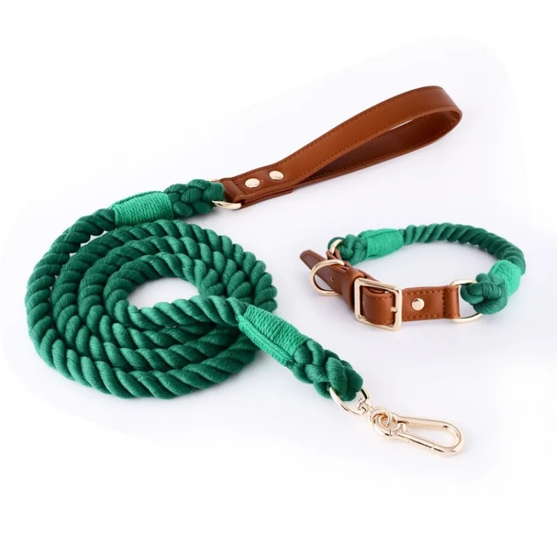 Loudik المنسوجة القطن حبل كلب  - مراجعة Headcollar Rope Set وسعره