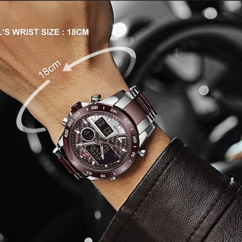 ساعة نافيفورس الجديدة للرجال،  - مراجعة Outdoor Sport Watch وسعره